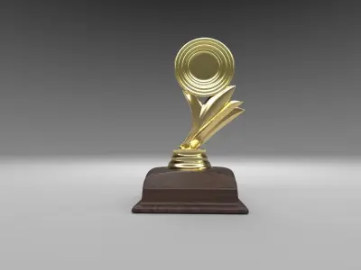 Trophy-Mementos-Gift gold trophy 3D model
