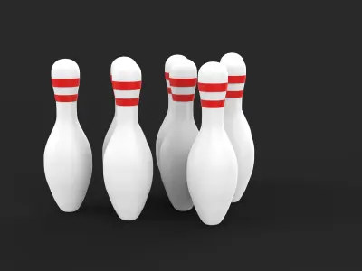 Bowling Pins 3D model