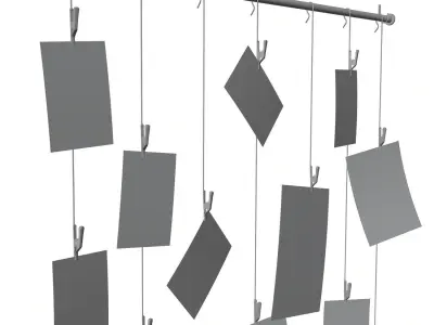 Pictures decoration on the wall HG2 3D model