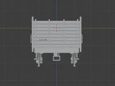 H0 1-87 scale OM 12 freight car 3D print model