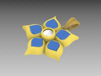 Flower leaf Pendant Design Free 3D print model