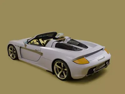 Porsche Low-poly 3D model
