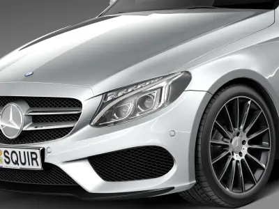 Mercedes-Benz C-Class W205 2015 sedan 3D model