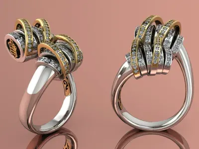 Luxury Ring Gold 3D print model purchase