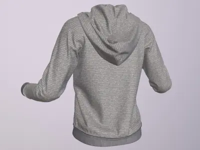 NIKE WOMEN HOODIE PBR Low-poly 3D model