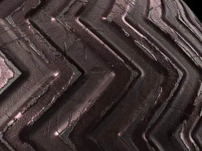 Metal Materials 43- Metal panels By Paint By Sbsar Texture