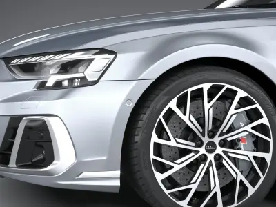 Audi A8L 2022 3D model