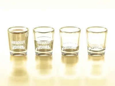 Vodka Shot Glass 3D model