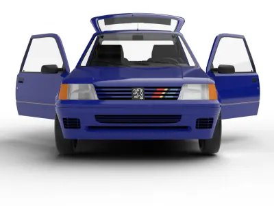 Peugeot 205 Rallye 1 3 1991 HQ 3d model 3D model
