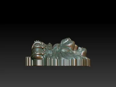 Lion King  Crown Low-poly 3D model
