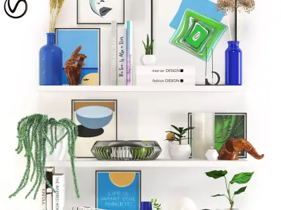 decorative set mj02 3D model