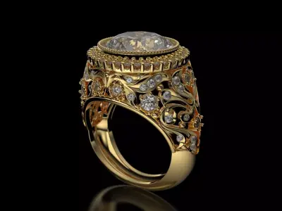 LUXURY RING  3D print model