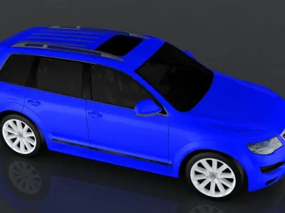 Volkswagen Touareg Low-poly 3D model