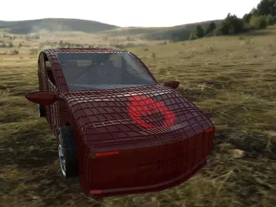 new car Low-poly 3D model