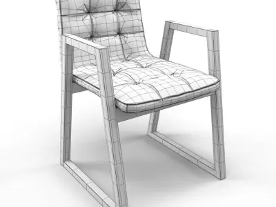 Chair Kare Design Trapez Leather 3D model