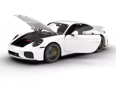 Porsche 911 Carrera Turbo S 2026 HQ 3d model 3D model