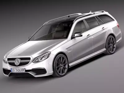 Mercedes-Benz E63 AMG Estate 2014 3D model