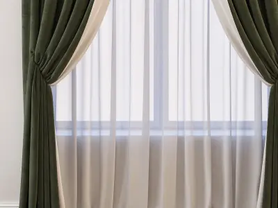 Set 29 Curtains 3D model