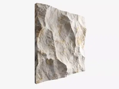 35-RockPanel piece of rock 3D model