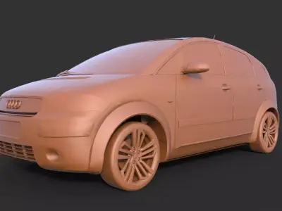 Audi A2 3D print model