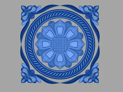 floral design15 3D model