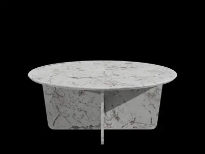 Tableau Coffee Table-marble white Low-poly 3D model