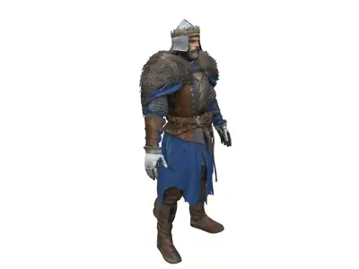 Medieval King Character  Realistic 3D Model 3D model