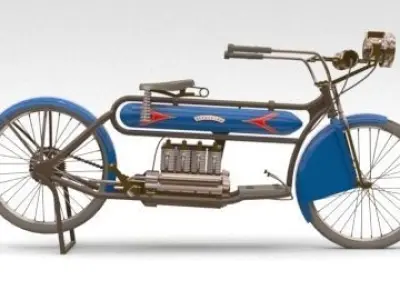 old motorcycle 3D model