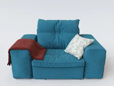 gautier Domino armchair 3D model