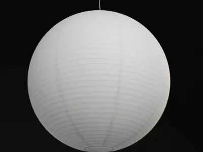 Hanging Paper Lampshade 3D model