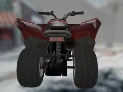 Vehicles - Motorbike Low-poly 3D model