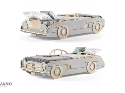 Mercedes 300SL Dream Bed 3D model