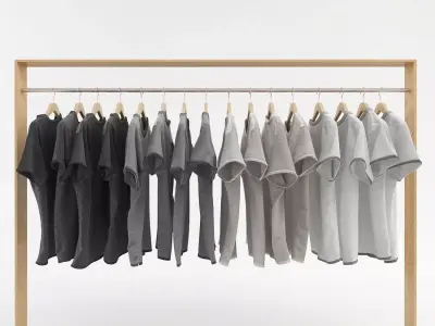 Clothing Rack 3D model