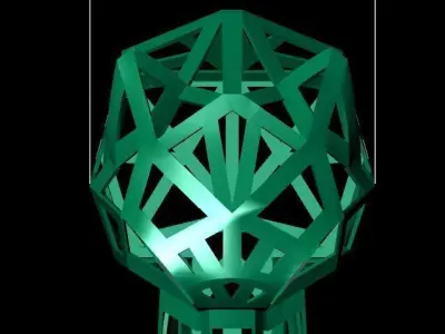 panther pendant 3D print model