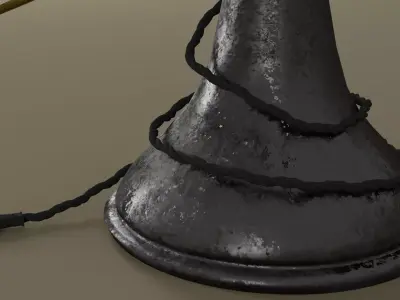 Vintage Electric Fan - Antique 3D Model 3D model