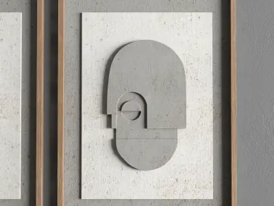 arch frame 01 Low-poly 3D model