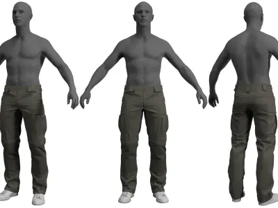 UF Pro P-40 All-Terrain Gen-2 Tactical Pants-Marvelous Designer 3D model