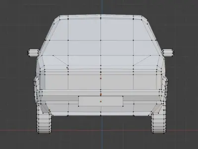 Wolkswagen Golf GTI1 1975 no texture Low-poly 3D model