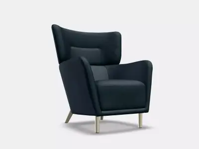 OSKARSHAMN Wing chair 1 3D model