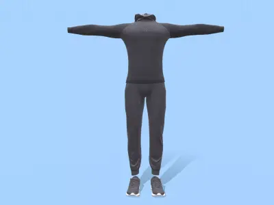 Sportswear for man 3D model