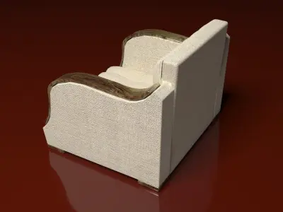Armchair 3D model get