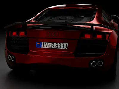 Audi r8 V10 Low-poly 3D model