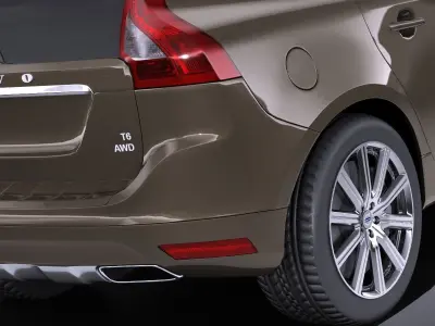 Volvo XC60 2014 VRAY 3D model