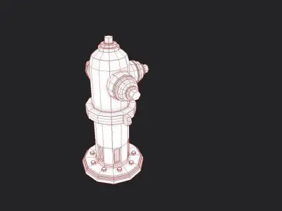 Fire hydrant Free low-poly 3D model buy