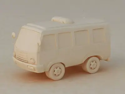 car road city sport travel illustration simple game 3D model