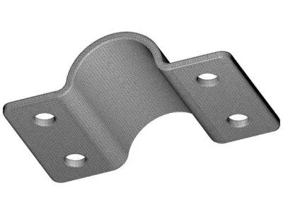 Half Round Clamp 3D print model