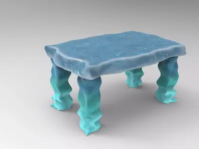 Laxy Side Table Low-poly 3D model
