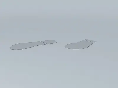 Footprint decoration in footprint format Free 3D model
