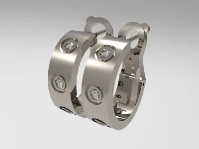 EARRINGS N - 207 3D print model