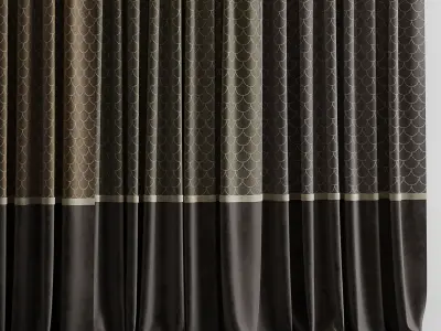 Curtian 03 Low-poly 3D model